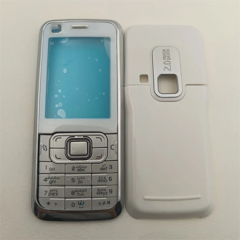 Для Nokia 6120 6120C полный корпус передняя рамка + задняя крышка аккумулятора замена
