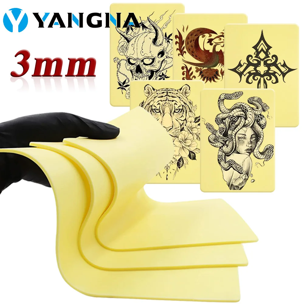 10/8/5/3/1 шт. 3 мм татуировка для практики кожи двухсторонняя силиконовая большая