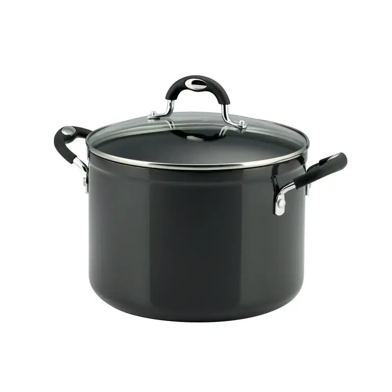 

Qt Style Gray Non Stick Covered Stock Pot
