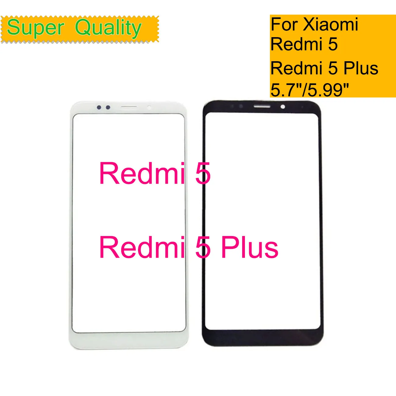 

Для Xiaomi Redmi 5 Сенсорная панель передняя внешняя стеклянная линза Redmi 5 сенсорный экран без замены ЖК-дисплея