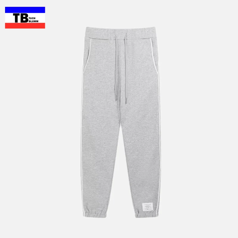 

TUCH BLUMM Classic Thom Trousers Spring Autunm Brand Design Sweatpants TB Cotton Stripe 4-Bar Knitted Striped Jogger Men Pants