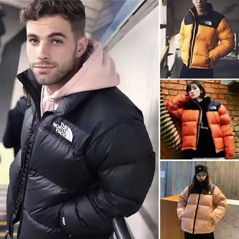 Мужская зимняя куртка 2023, Мужская парка, утепленная теплая куртка, Мужская куртка с воротником-стойкой, однотонная парка, женская мода, новы...