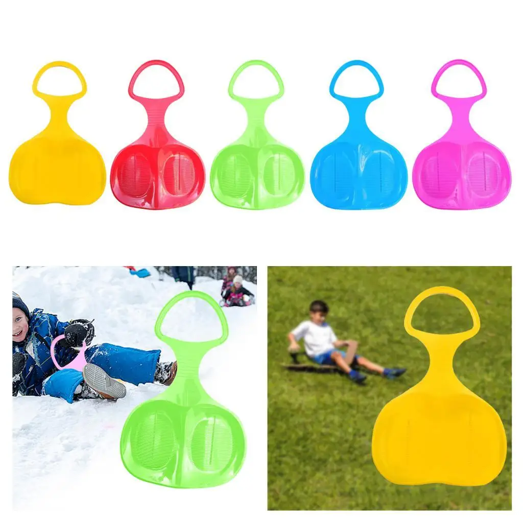 Снежные санки прочные из тобогана с травой раздвижные для скоростного спуска