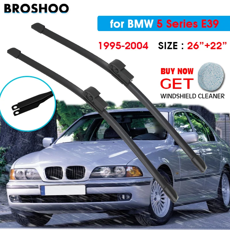 

Car Wiper Blade For BMW 5 Series E39 26"+22" 1994-2005 Auto Windscreen Windshield Wiper Blade Window Wash Car Equipped