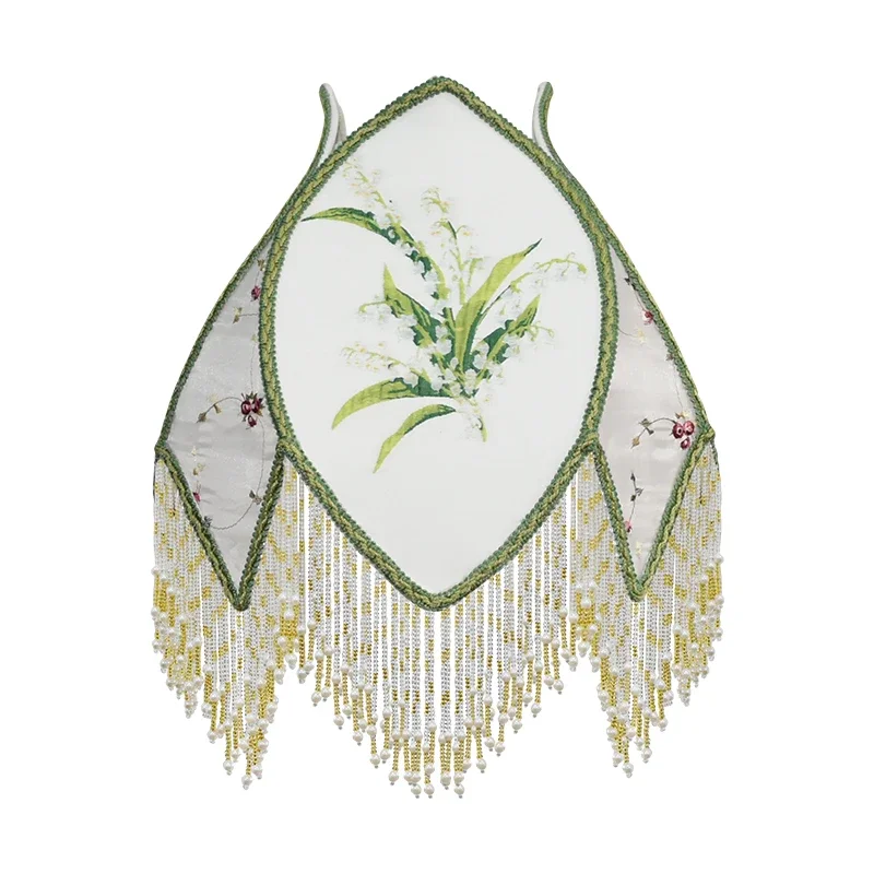 Настольная лампа в французском пасторальном стиле ландыш со звездой и Луной