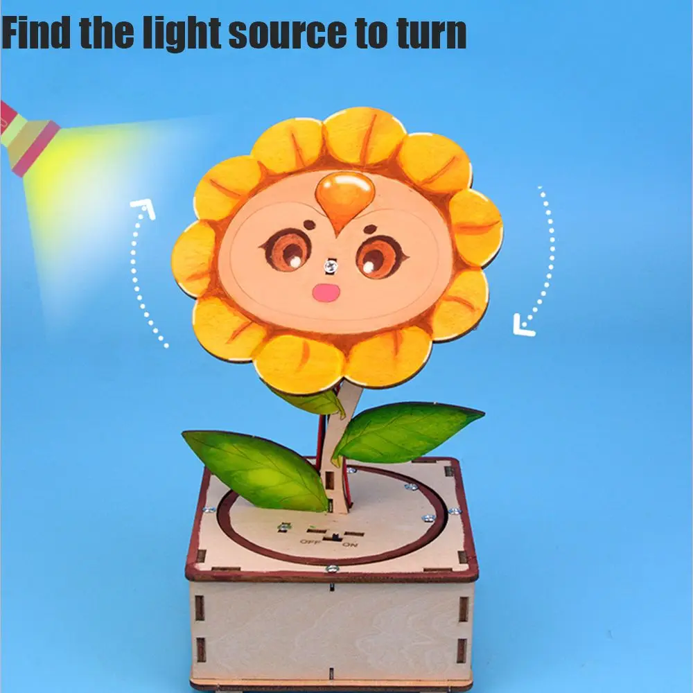 

Wooden School Projects For Children Gifts Chasing Sunflowers Physics Learning Educational Kits Science Experiment