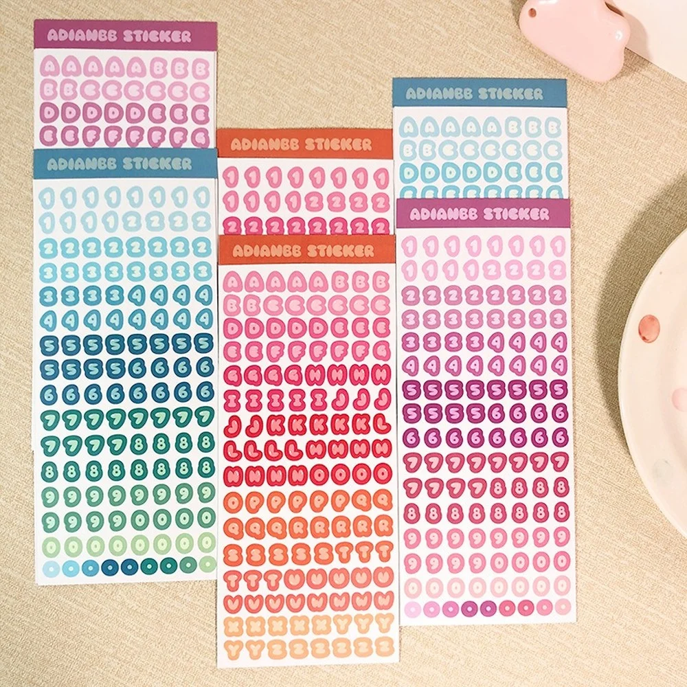 Наклейки с буквами алфавита самоклеящиеся водонепроницаемые