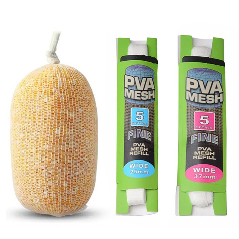 Растворимая рыболовная сетчатая сумка из ПВА запасные приманки для карпа 25/37 мм