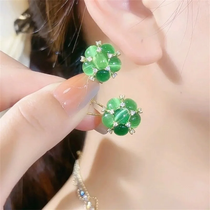 

Серьги-подвески женские с микро-Фианитами, в Корейском стиле
