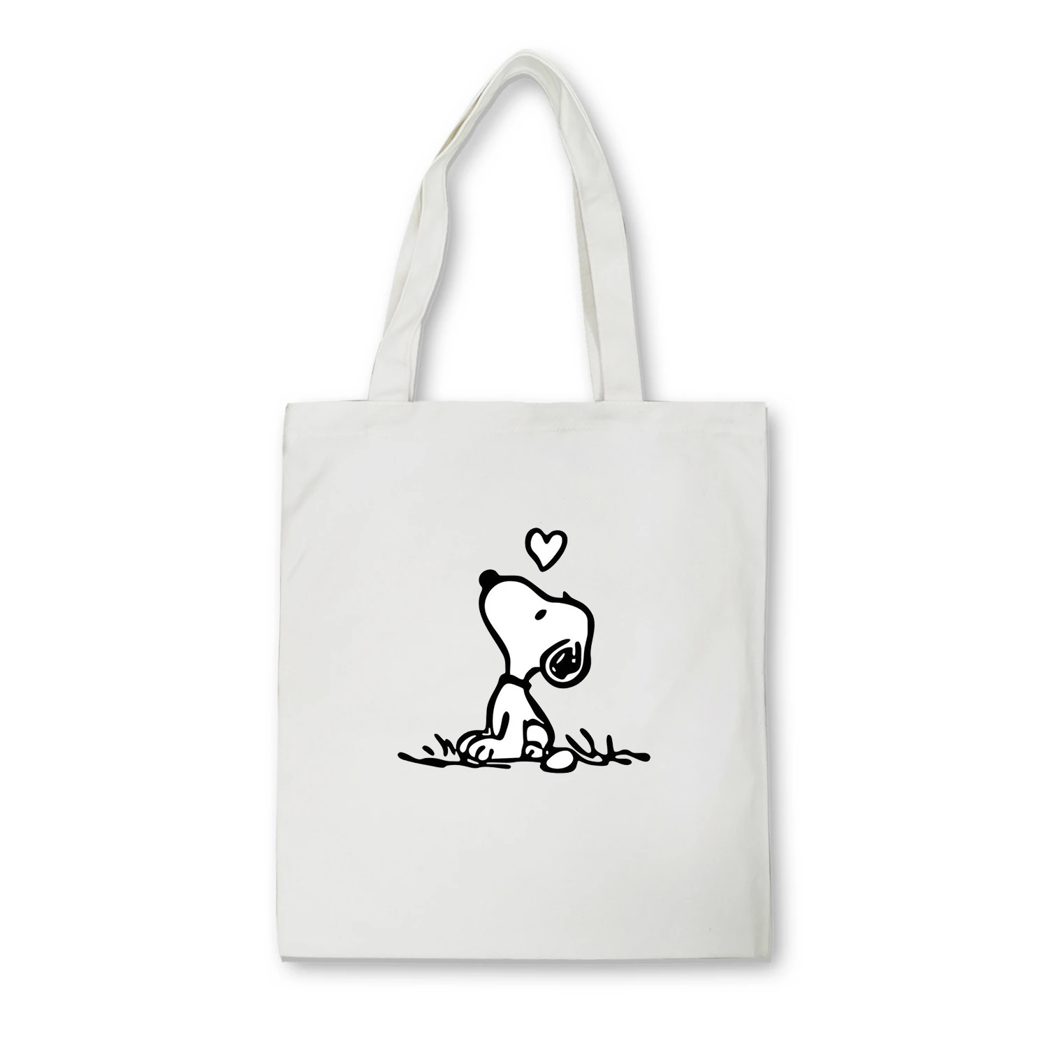 

Women Canvas Shoulder Bag Reusable Dog Mama Print Ladies Handbags Canvas Tote Bag Cotton Shopping Travel Women Eco Shopper Bags