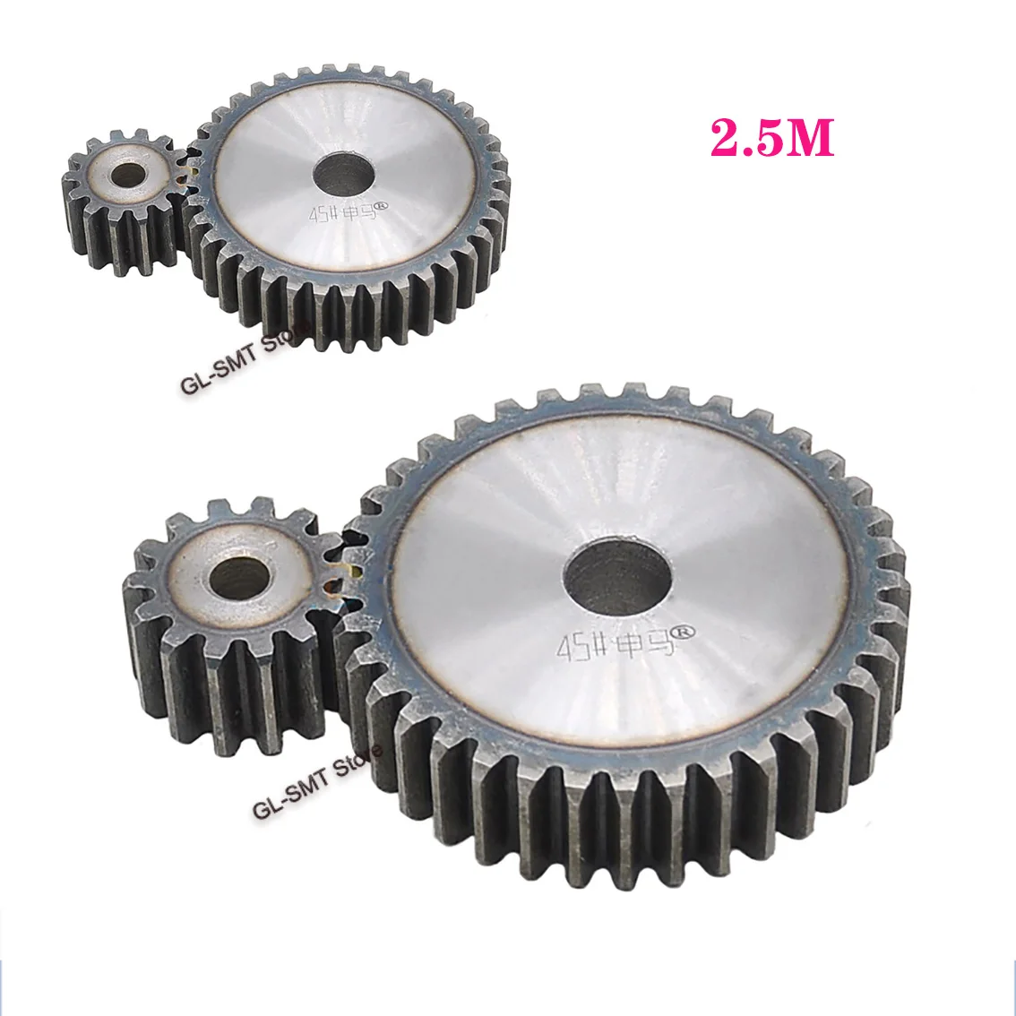 

1Pcs Mod 2.5 Spur Gear 2.5M 10-25 Tooth 45# Carbon Steel Thick 25mm Metal Mechanical Transmission Pinion Gear