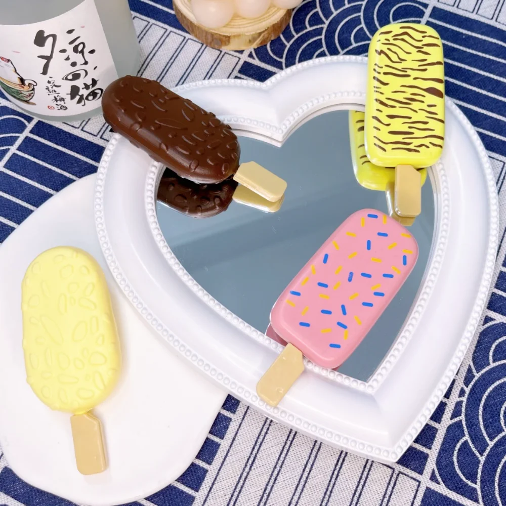 

Забавные искусственные заколки для волос в виде фруктового льда, милые ледяные заколки-Аллигаторы, Летние головные уборы, женские аксессуары для волос