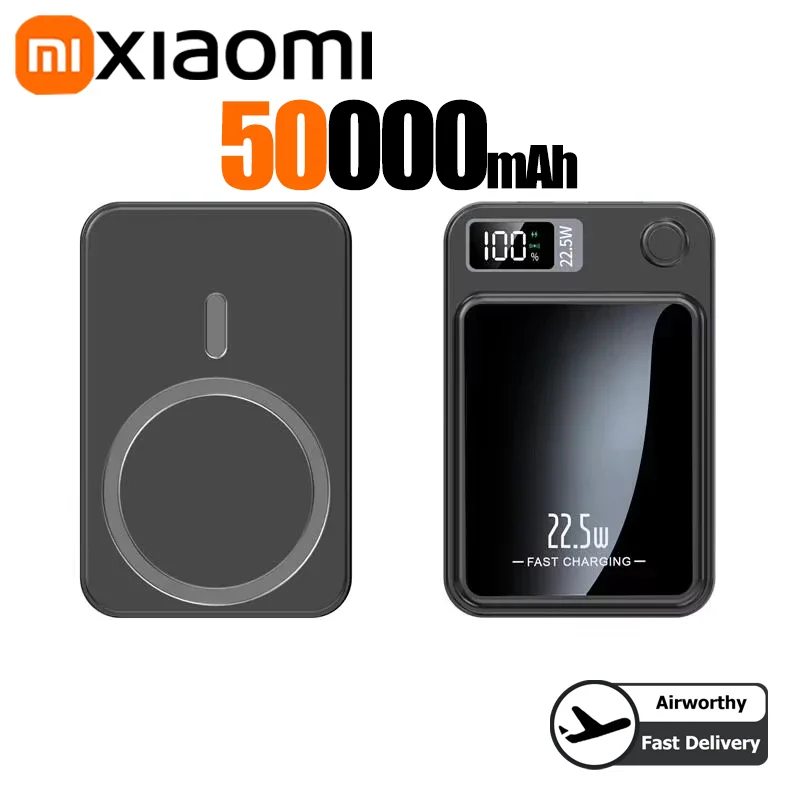 

Магнитный внешний аккумулятор Magsafe для iPhone 12, 13, 14, 15, Xiaomi, Samsung, 20000 мАч