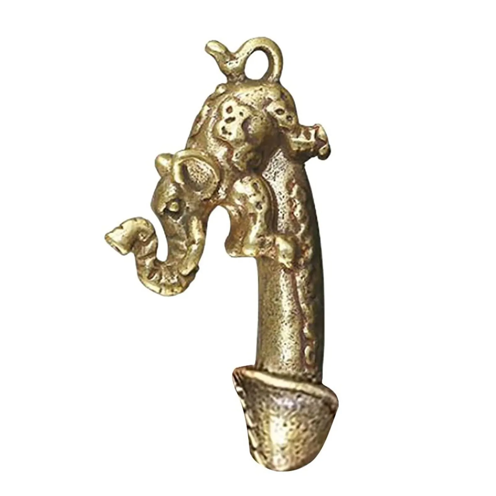 

Слон-брелок, кольцо для ключей со слоном, аксессуары для автомобиля, оригинальные латунные забавные металлические украшения, экспресс-вкус,...