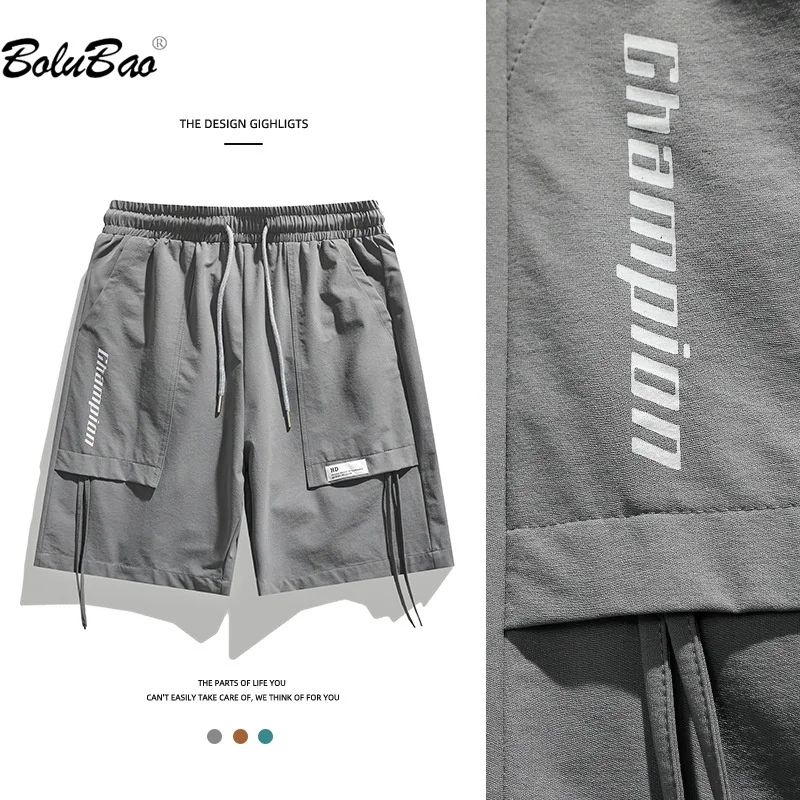 

BOLUBAO 2023 Outdoor Casual Shorts Men's Pure Cotton Breathable Slim Beach Pants High-Quality Design Popular Casual Shorts Men's
