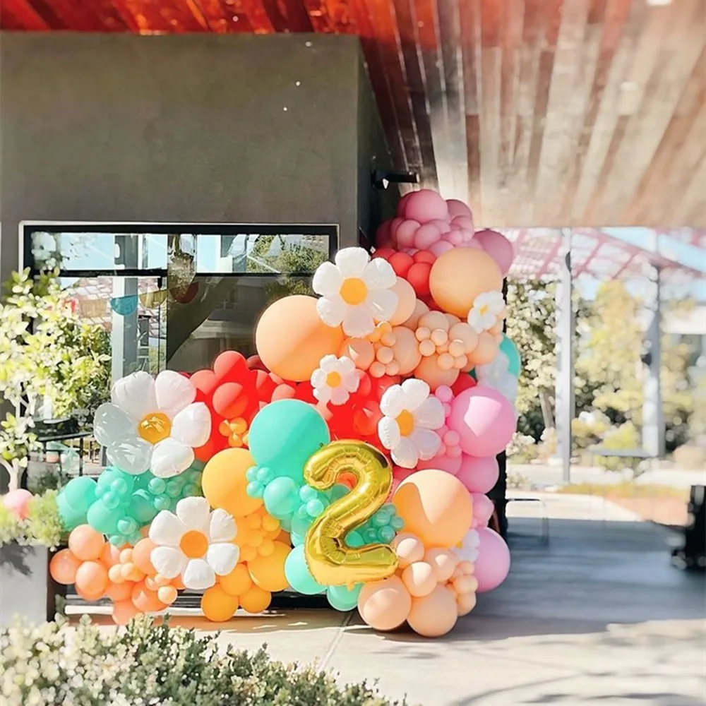 

Белая Маргаритка, цветок, фольгированный шар, Подсолнух, Гелиевый шар, свадебные детские украшения на день рождения, фотореквизит для детских праздников