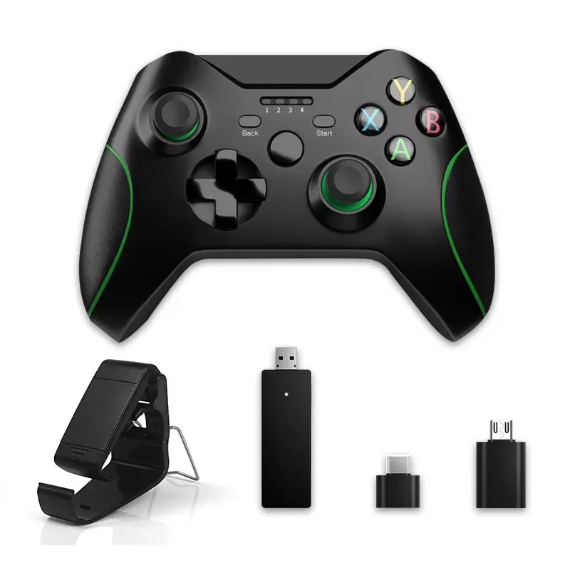 

2.4G Wireless Game Controller Joystick With Micro USB OTG Adapter Dual Vibration Gamepad For XBOXONE Win PS3 Joypad Handle