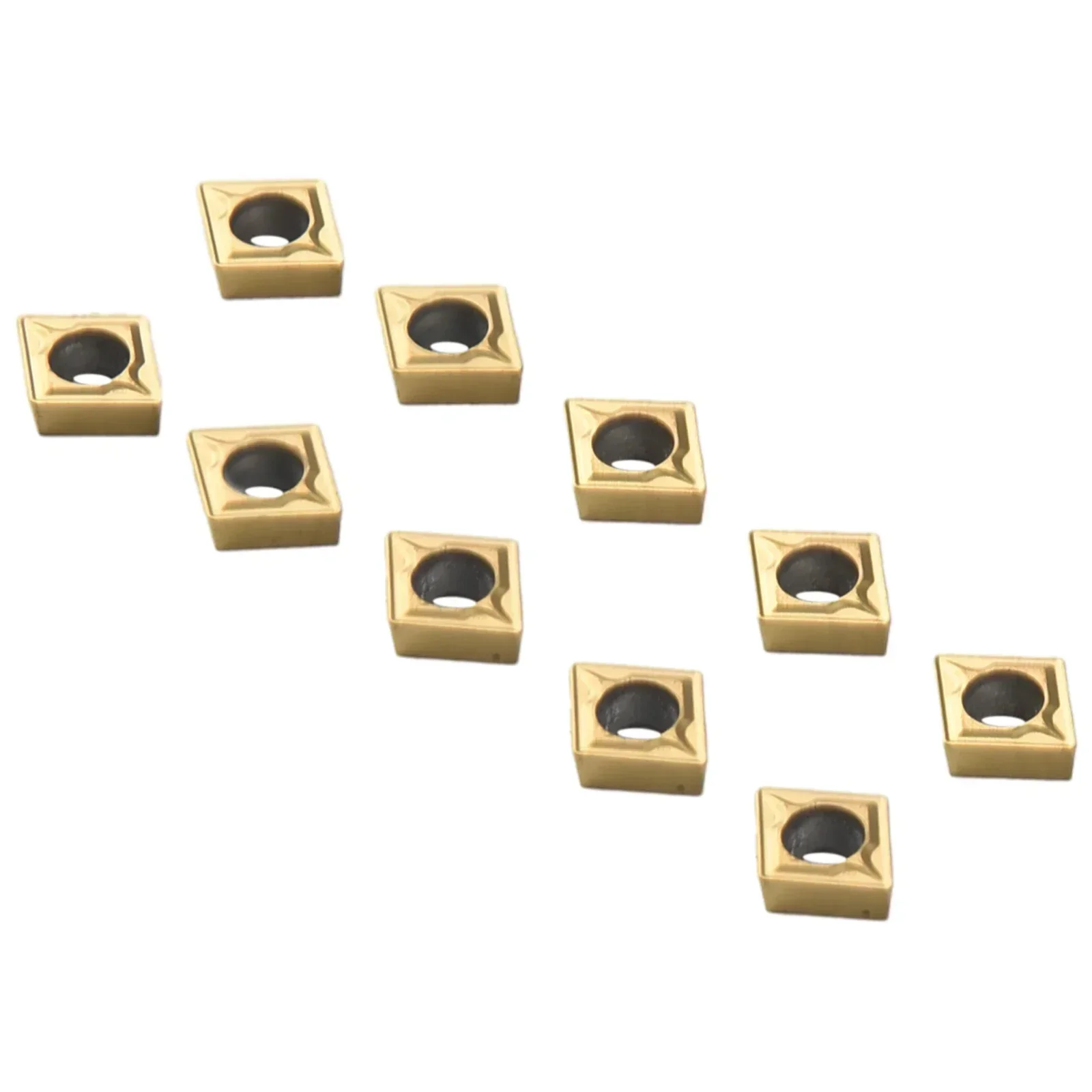 

10 шт. CCMT 060204 Твердосплавные вставки, лезвия VP15TF, мастерская, металлообрабатывающие инструменты, токарные инструменты, аксессуары, металл с покрытием