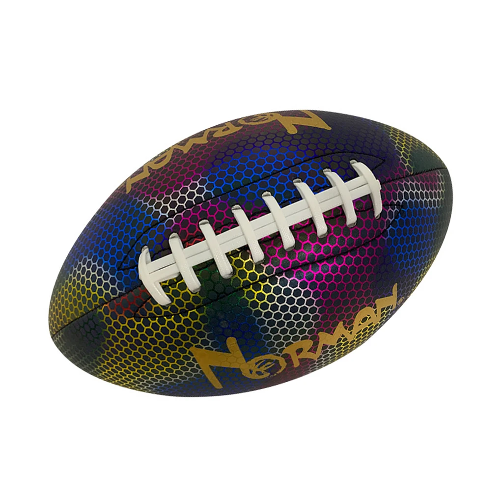 

Rugby Ball Machine Stitched Luminous Rugbys Outdoor Training Game Toy