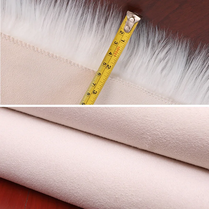 Ковер из искусственной шерсти мягкий плюшевый коврик в форме сердца для стула