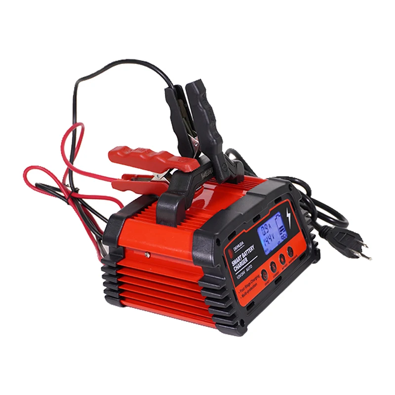 

2019 New type lead acid GEL battery charger 5A 10A 15A 20A car battery charger 12v 24v auto switch