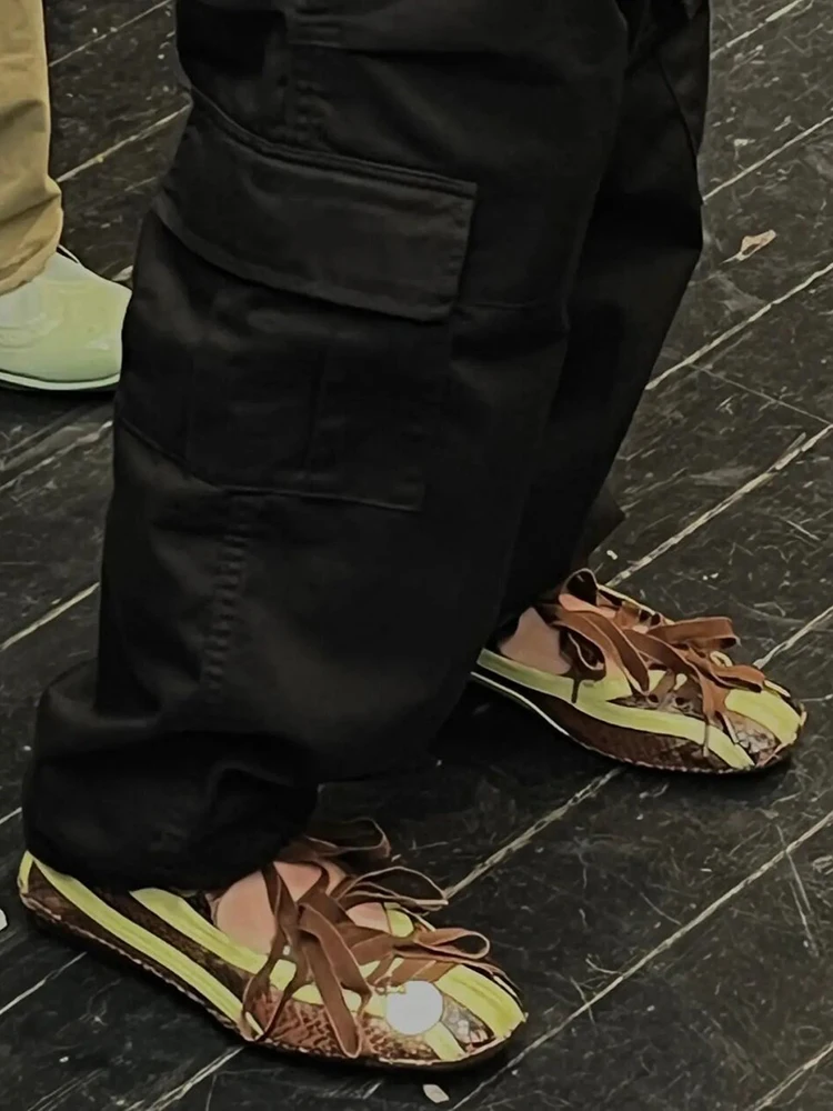 Балетки женские с квадратным носком на плоской подошве