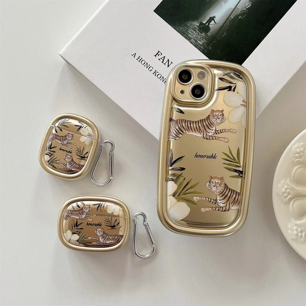 

Gilded Forest Tiger Pattern Case For iphone 14 14Pro 14Promax 11ProMax 11 12ProMax 12Pro 12 13ProMax 13Pro 13 Soft Shell