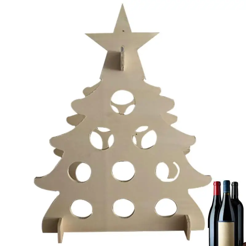 

Christmas Wooden Wine Holder Tabletop Wine Stand And Bottle Holder Wooden Wine Stand For 9 Bottles Tabletop Wine Stand Christmas