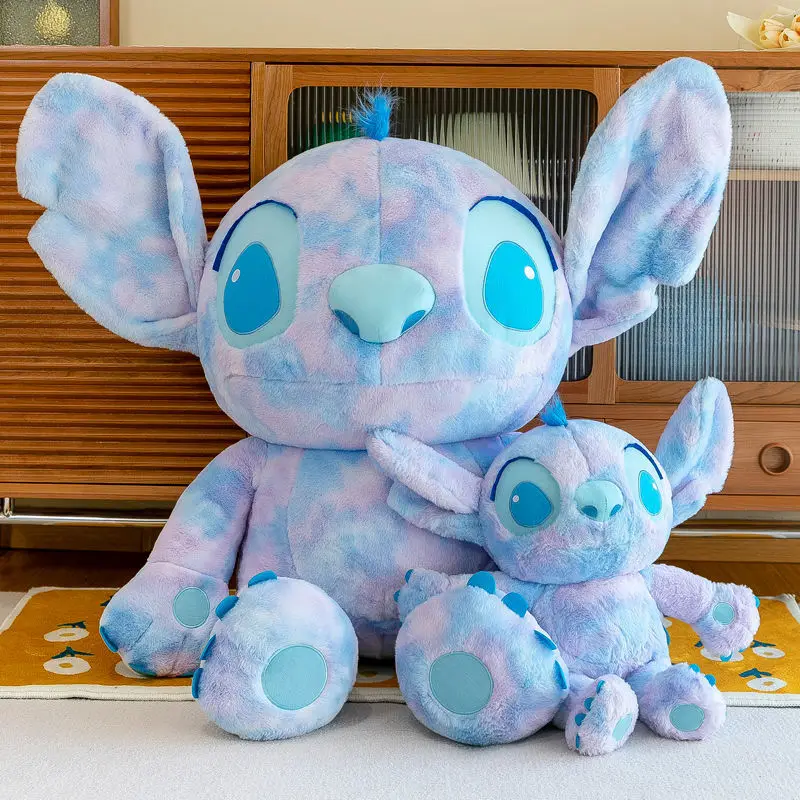 

Disney Color Tie Dye Stitch Doll Lilo&Stitch Interstellar Baby Couple Sleeping Pillow Child Plush Christmas Birthday Girl Gift