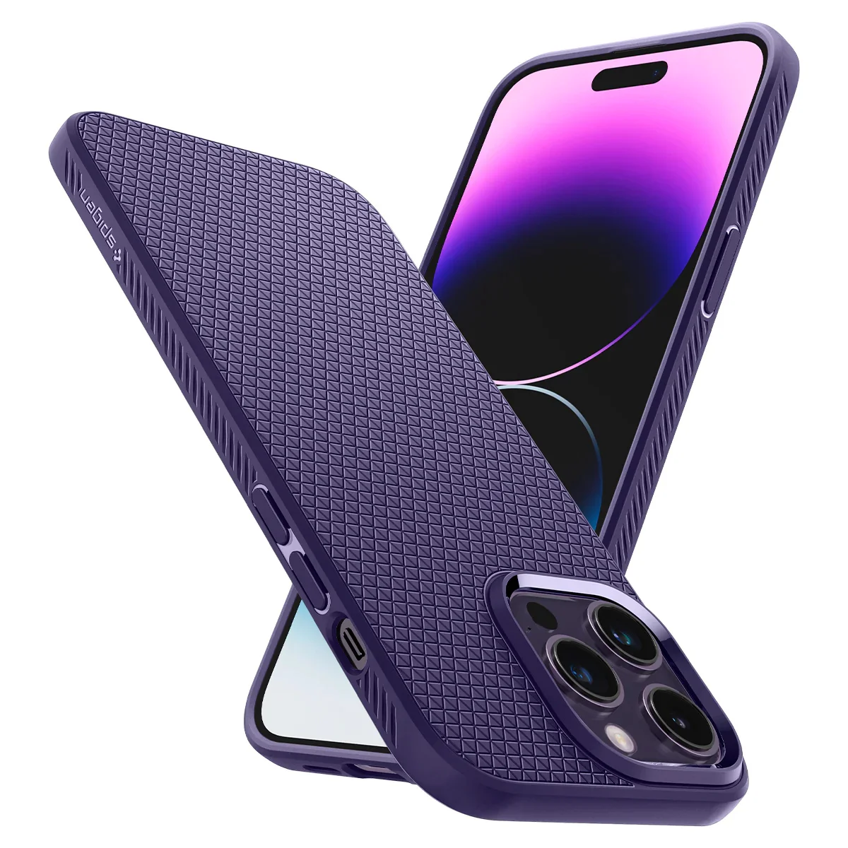 Original Spigen Liquid Air TPU Case For IPhone 11 12 13 14 Pro Max For 14Plus High-grade Anti-Skid And Fall Protection Case