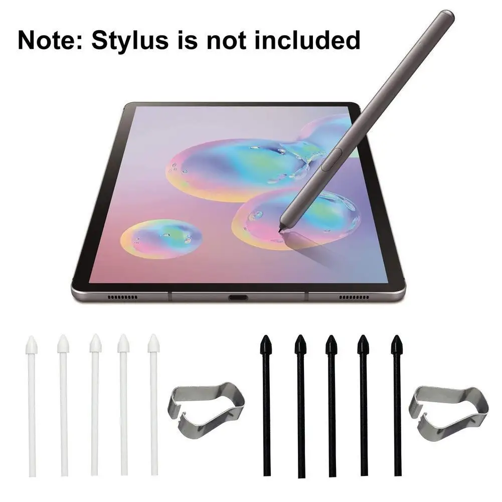 

New 5Pcs Touch Stylus Pen Tips Nibs For Samsung Galaxy Tab S6 S7 Galaxy Note 10 20 Lite Stylus Electromagnetic Pen Tips