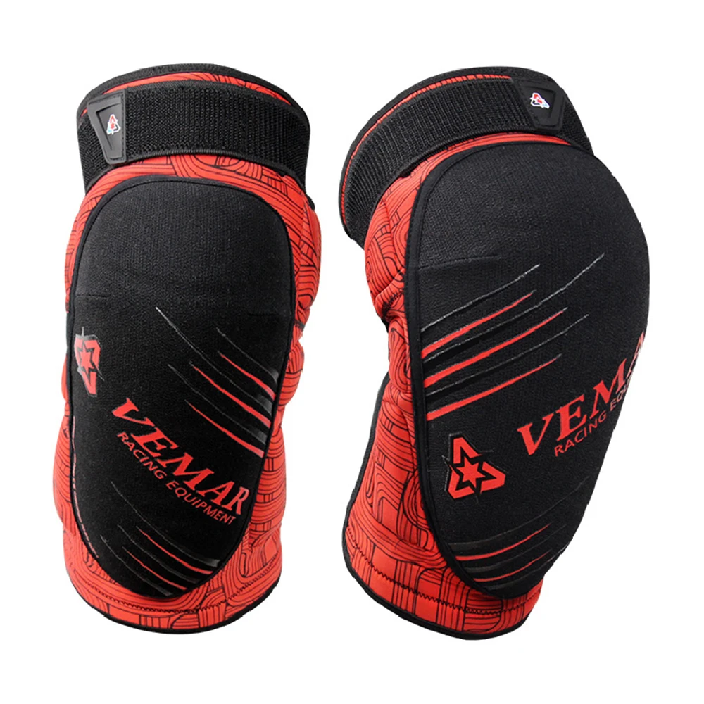 

Motorcycle Knee Pads Four Seasons Moto Motorbike Riding Motocross Equipment Body Armor Guards Protective Gears Knee Pads Red