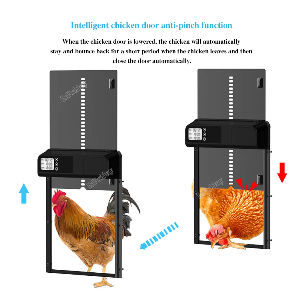 "Timer Automatic Chicken Coop Door Motor Lightsensitive Chicken House