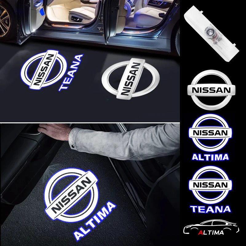 2 шт. светодиодные дверные приветственные огни с логотипом проектора для Nissan Teana
