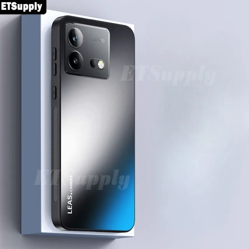 Противоударный чехол для lQOO Neo 7 8 9 Pro Роскошный силиконовый матовый AG neo iqoo Задняя