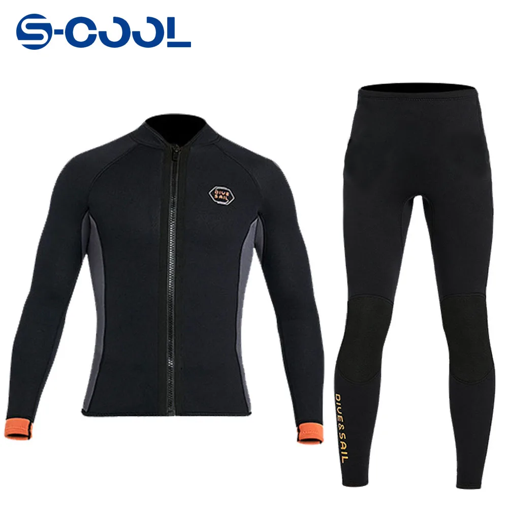 

Scuba Diving Suit 2MM 3MM Wetsuit for Men Neoprene Underwater Fishing Kitesurf Surf Surfing Spearfishing Jacket Pants Clothes
