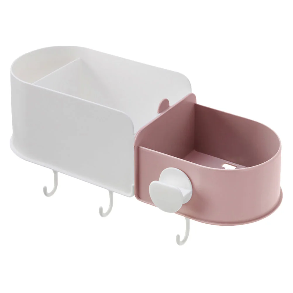 

1Pc Bathroom Storage Rack Punching-free Shelf Wall-mounted Hanging Rack for Home