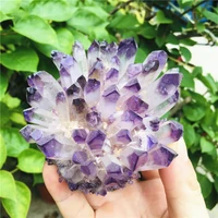 400 500g natural rare new purple phantom quartz crystal cluster specimen