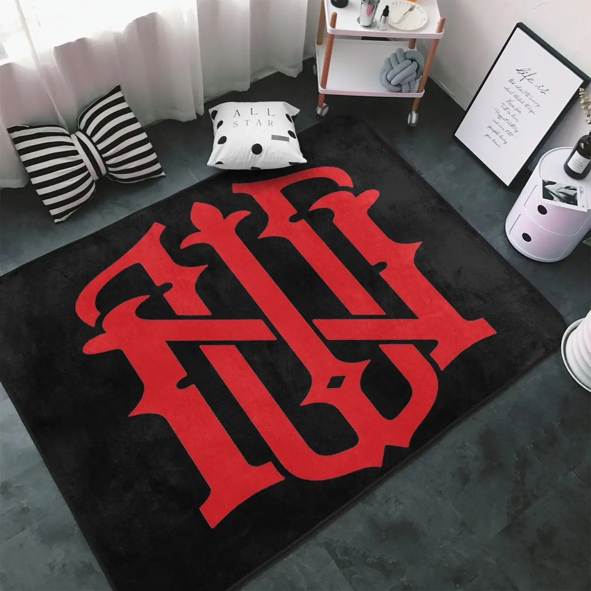 

Коврик Monogram NV, напольные коврики из полиэстера, персонализированные коврики для ванной комнаты, подарки на день рождения, коврики на заказ