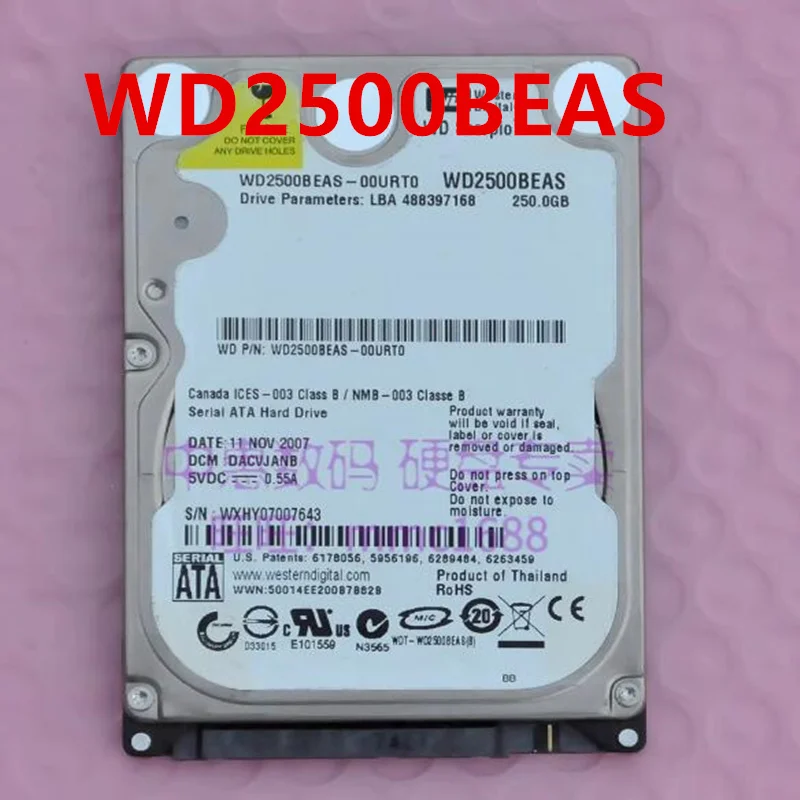 

Original 90% New Hard Disk For WD 250GB SATA 2.5" 5400RPM 8MB Notebook HDD For WD2500BEAS