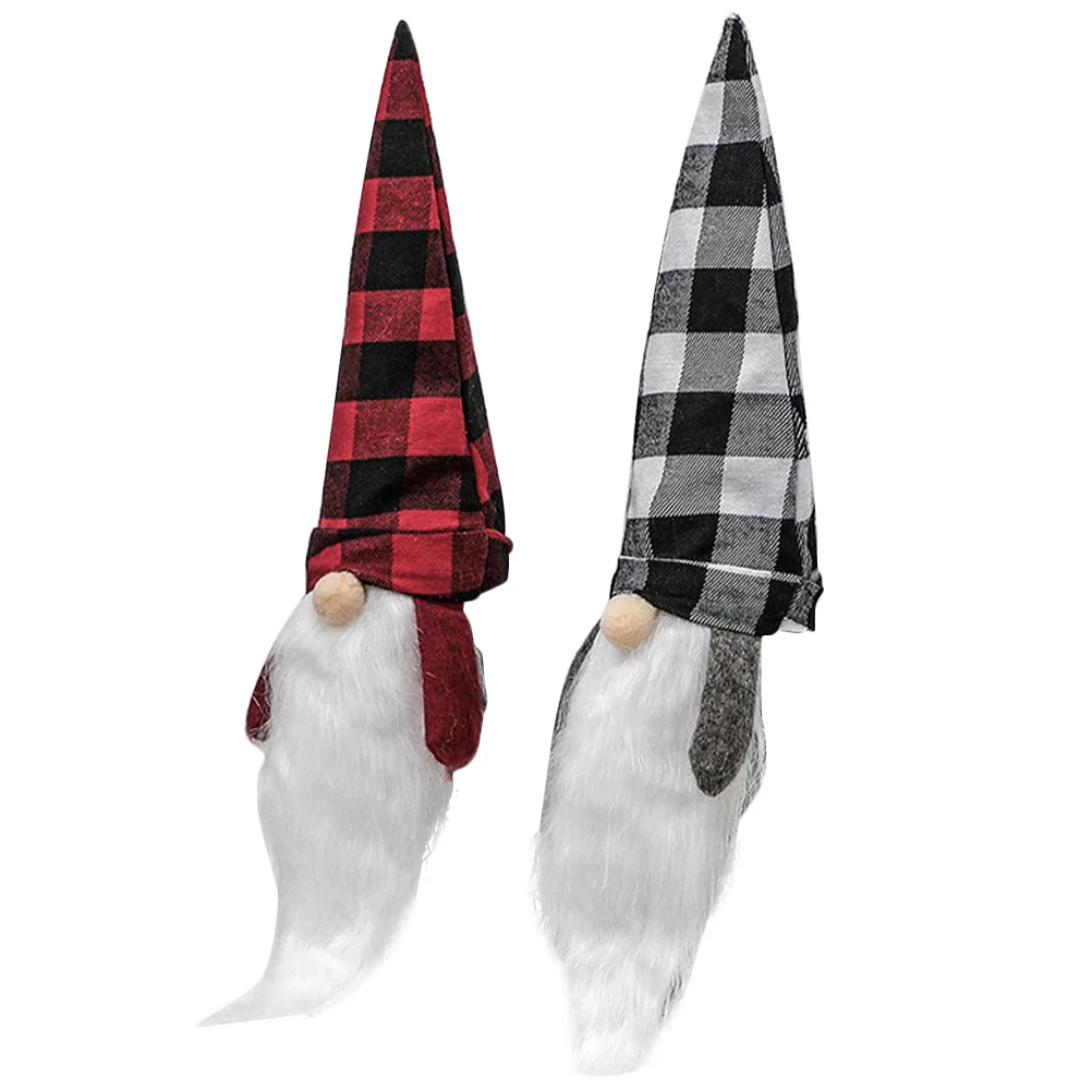 

2pcs Decorative Party Christmas Bottle Decor Decorative Decor Xmas Bottle Covers Bottle Cover