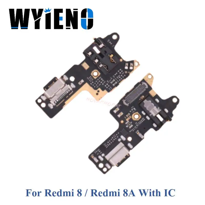

10PCS Wyieno For Redmi 8 / 8A USB Dock Charging Port Fast Charger Plug Microphone MIC Flex Cable Board Audio Jack With IC