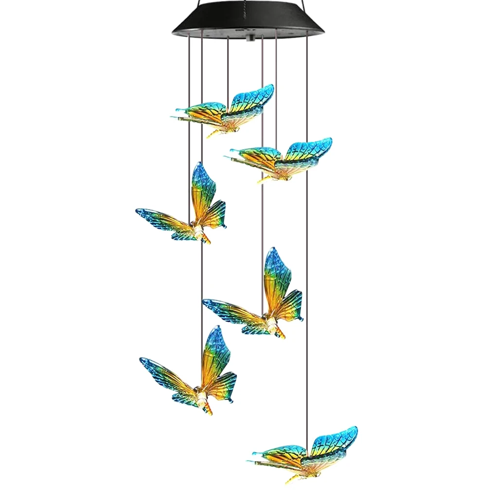 

Solar String Light Color Changing Animal Wind Chimes Lamp LED Decorative Hanging Light Type 1