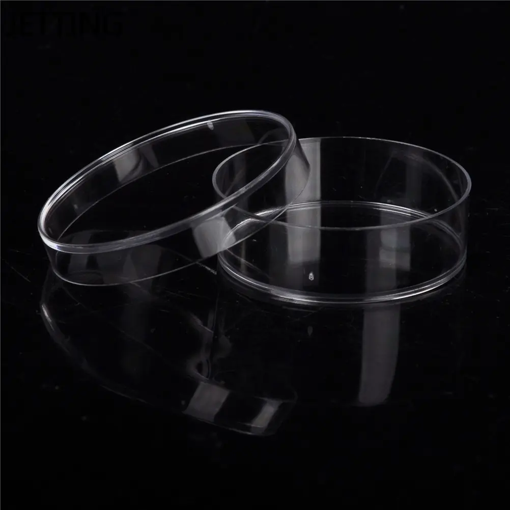 

JETTING 10PCS Practical Sterile Petri Dishes with Lids for Lab Plate Bacterial Yeast Chemical Instrument Lab Supply