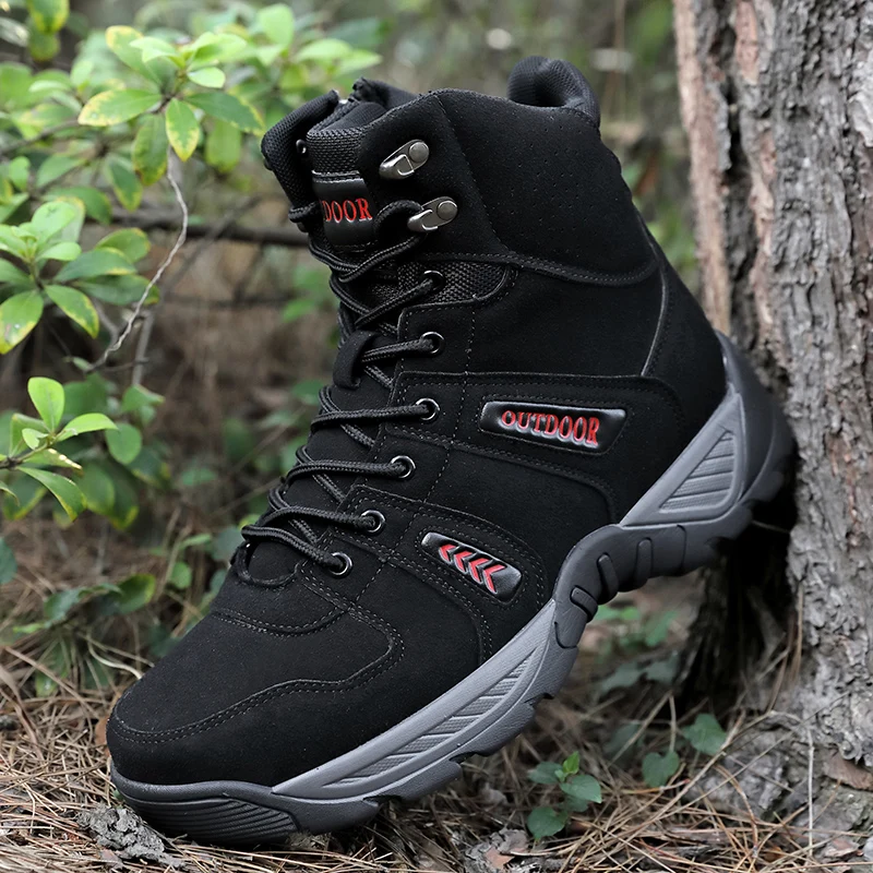 Outdoor Waterproof Tactical Boots Military For Men Keep Warm Snow Botas Hombre Winter Boots Anti-skid Winter Boots Hiking Shoes