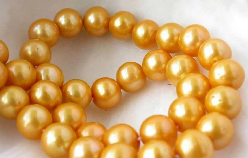 

Лучшее натуральное Красивое золотое жемчужное ожерелье Южная море 18 "8-9 мм