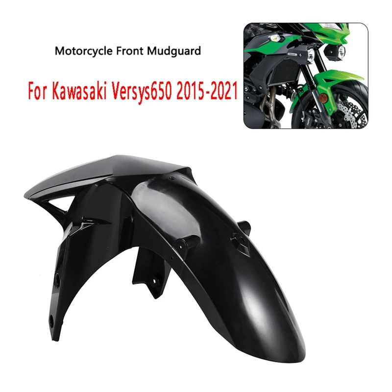 Motorcycle Front Fenders Front Wheel Splash Fender Mudflap For Kawasaki Versys650 2015-2021