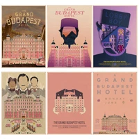 the grand budapest hotel movie movie posters retro kraft paper sticker diy room bar cafe aesthetic art wall painting