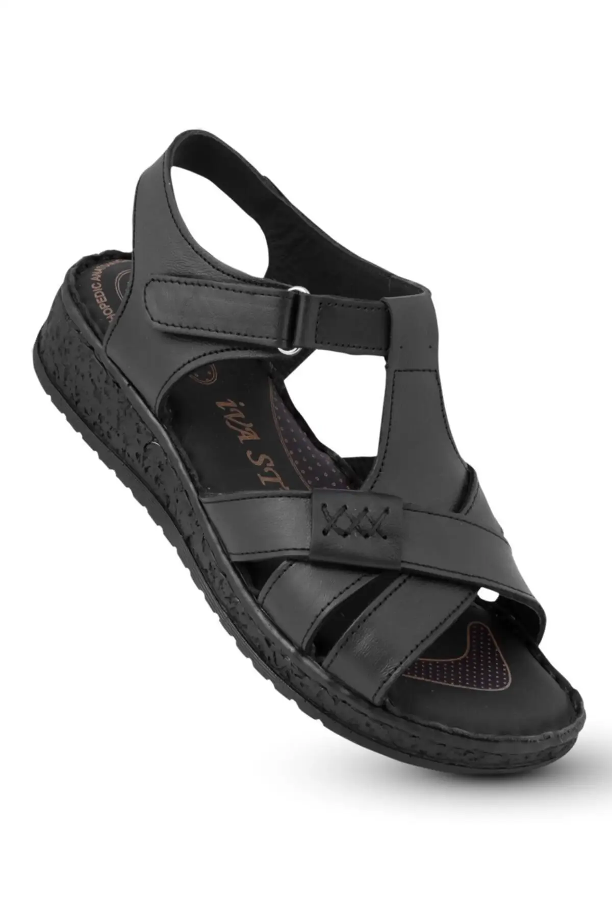 

Сандалии женские Ортопедические из натуральной кожи, модные легкие босоножки, удобные повседневные тапочки, лето