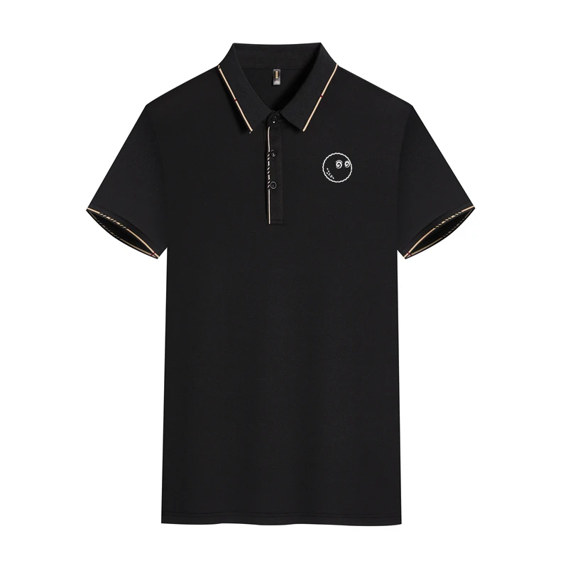 

Golf Summer 2023 New Men's Polo Shirt Male Tops Turn Down Collar Slim Fit Solid Color Breathable Polos Casual Men Polos S-4XL